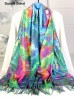 Double-sided Oil Painting Design Fashion Scarf